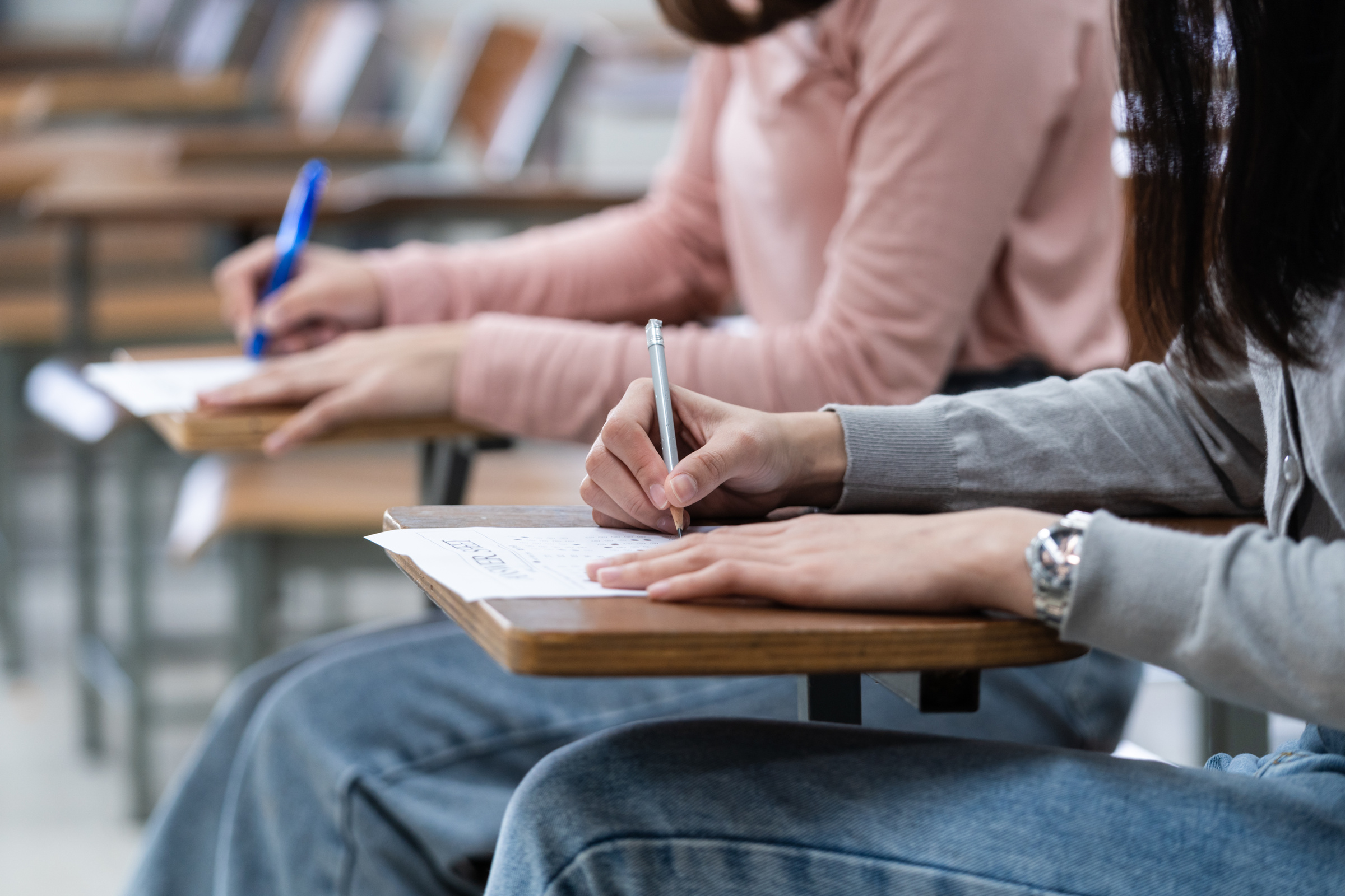 Students Taking an Exam